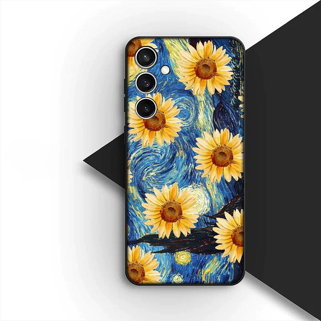 Casing for Xiaomi Redmi Note 13 14 Pro Plus ProPlus 14C 13C Pro+ 5G Phone Cover Protective Case Sunflower Starry Night Van Gogh