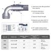 1m 10 AN Black Nylon Braided Oil/Gas Hose Kit with Detachable Fittings
