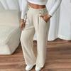 Women's Pants  With Pockets Business Work Casual Trousers Lightweight Caual Loose Trousers