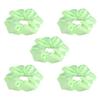 5PCS Women Light Up Hair Ties LED Luminous Hair Scrunchies Decorative Rope Headwear Green