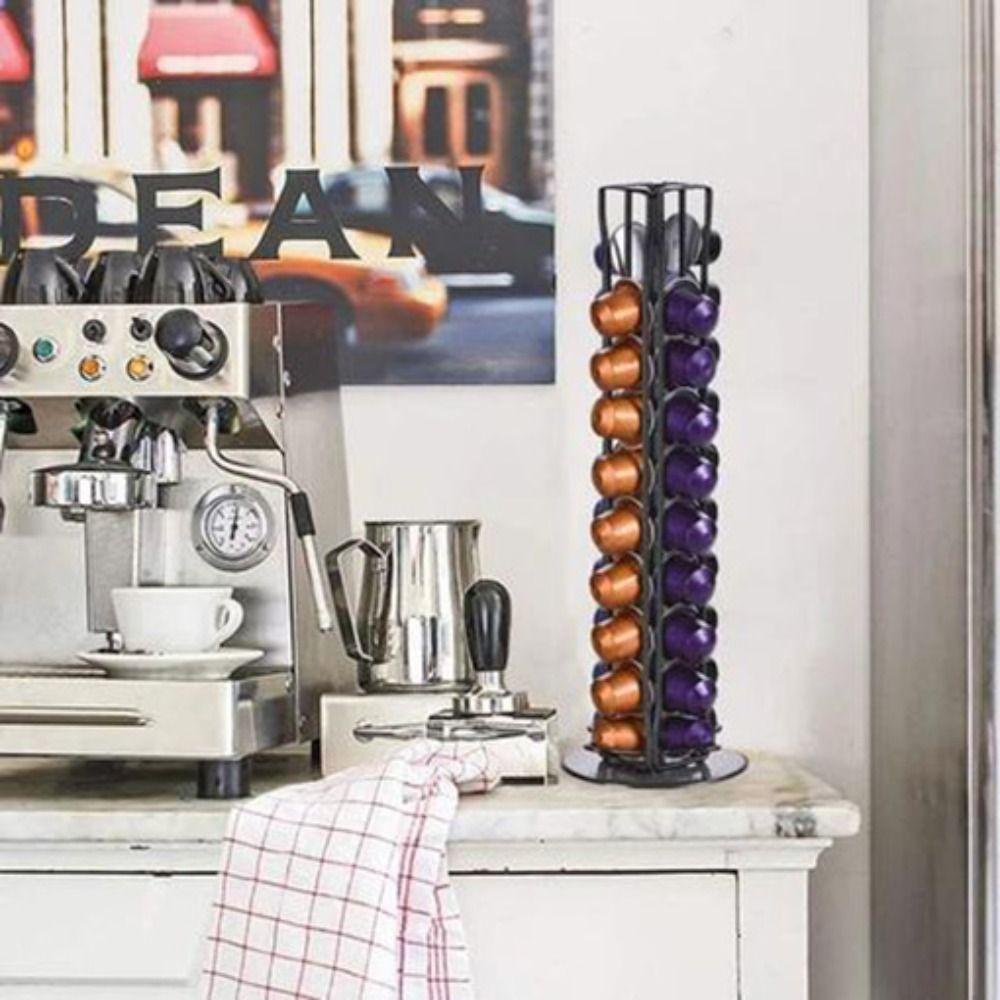 Plating Coffee Capsules Stand Rack 40 Coffee Pod Holder Coffee Capsule Rack Tower  Milk Tea Shop
