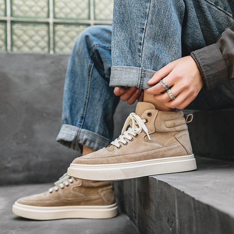 2901 tooling board shoes new British men's high-top casual shoes thick-soled heightening trend tooling boots