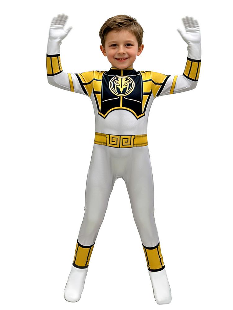 Jumpsuit Mask Suit Adult Kids Power Superhero Samurai Sentai Shinkenger Alpha Ranger Cosplay Fantasia Halloween Costume
