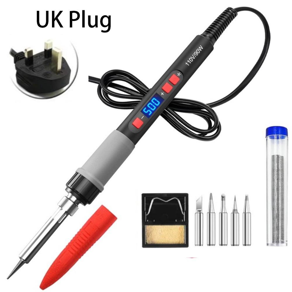 90W Soldering Iron Kit Temp Adjustment Electronic Iron Portable Solder Tool