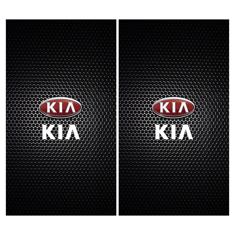 2Pcs Car Logo Center Pillar Protective Film Anti-scratch 3D Sticker Decal For KIA Cerato Sportage R K2 K3 K5 K6 K7 K8 RIO 3 4 Sorento Picanto