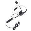 USB Headset Noise Cancelling Adjustable Volume Headband Single Ear Wired Computer Headphone with Mic