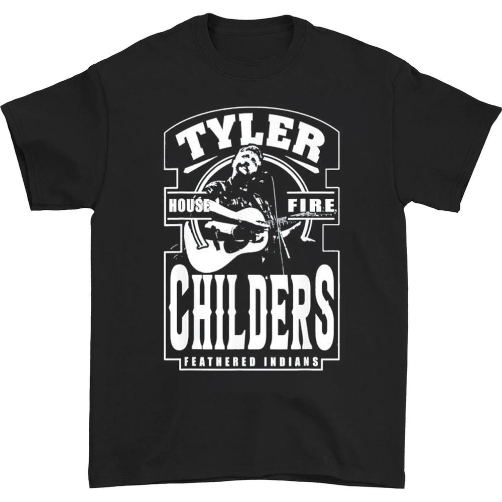 Tyler Childers HOUSE FIRE Black T-shirt Short Sleeve All Sizes S-234XL