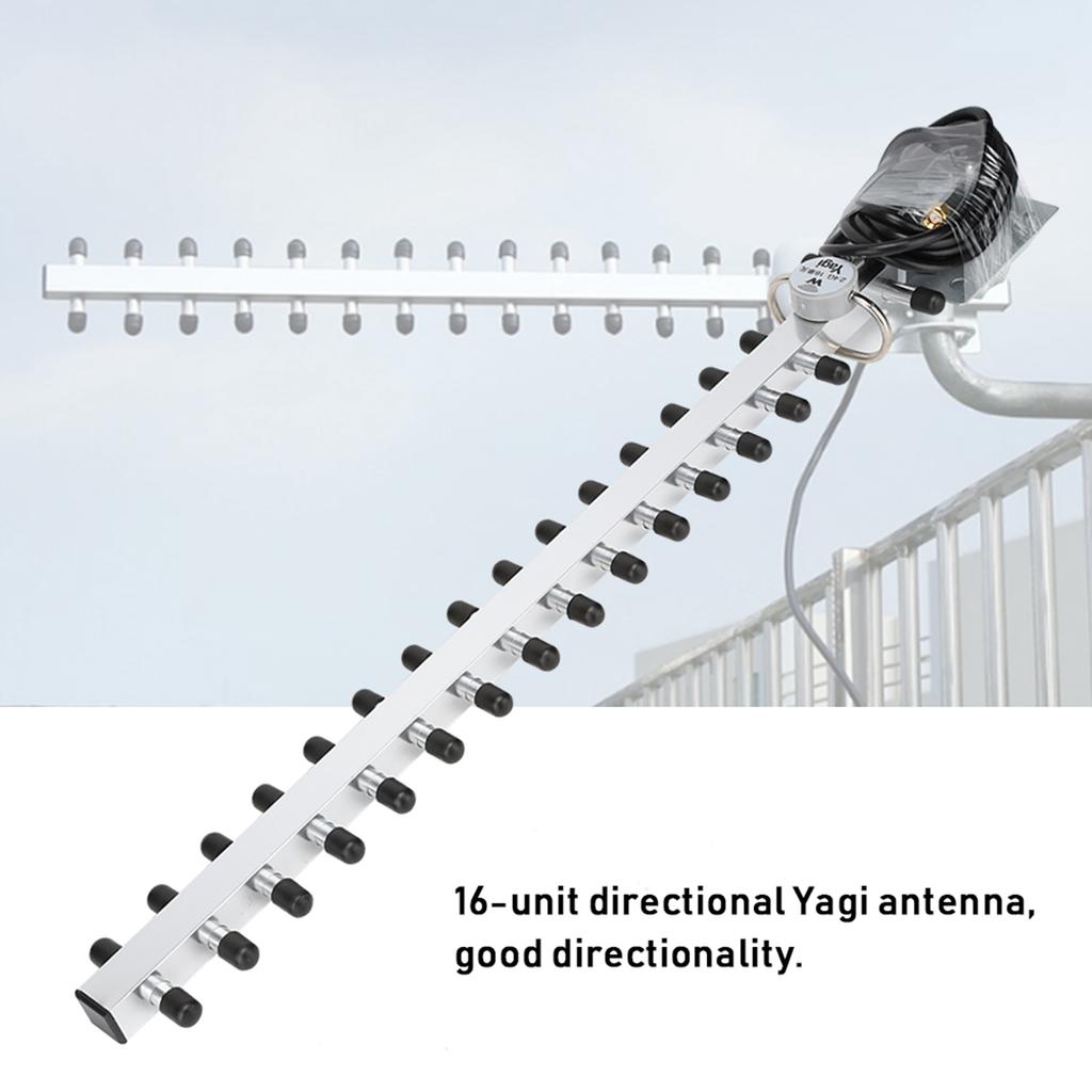 2.4G 25dBi High Gain Wireless Router Network Card 16 Unit Directional Yagi Antenna
