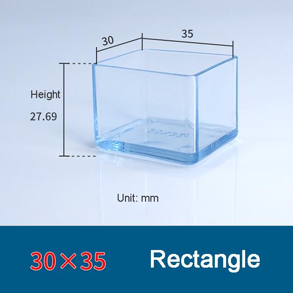 Transparent Thickened Table Foot Mat, Protective Cover, Non-slip, Wear-resistant, Furniture, Chair Noise, 4 Pcs Set Foot Cover