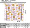 Pink Orange Flower Curtains Girls Bedroom Retro Hippie Groovy Daisy Floral Print Window Treatments Kids Curtain Polyester Ideal For