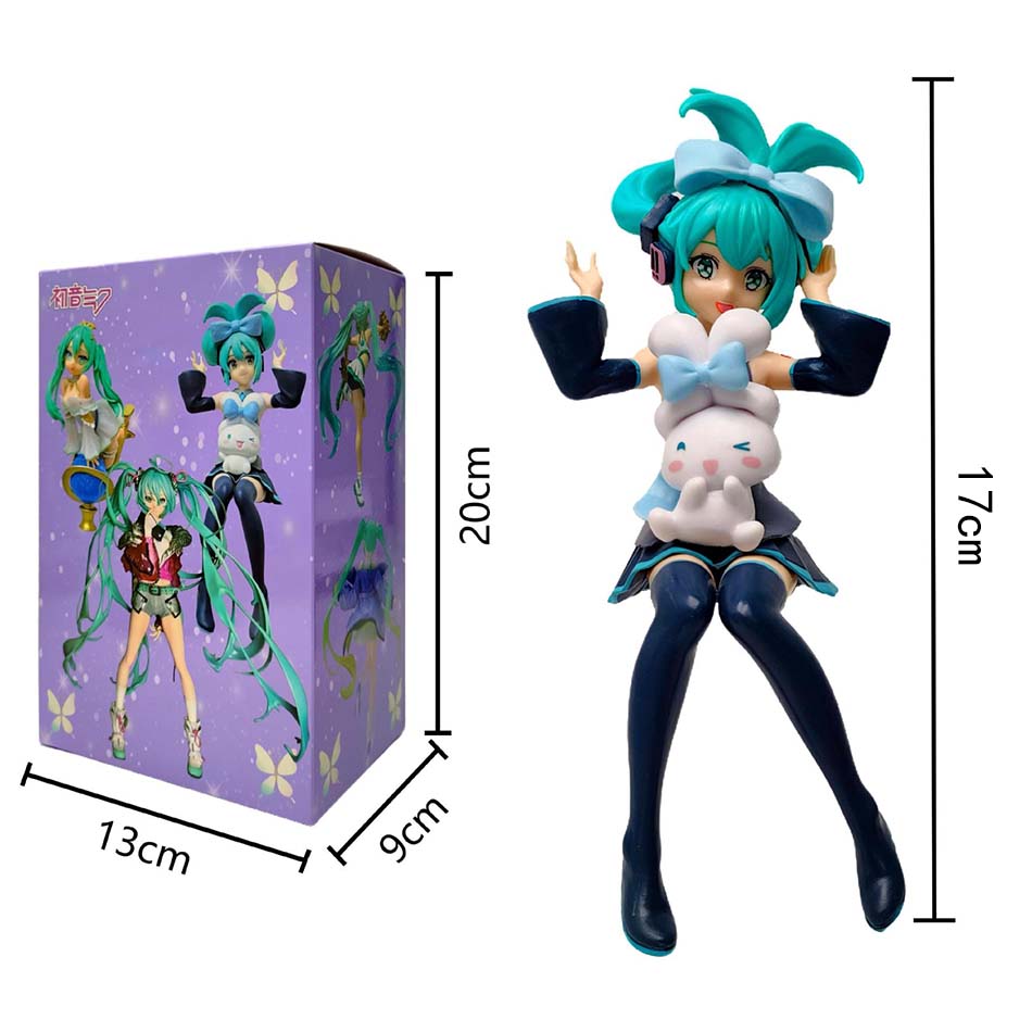 20cm Sexy Girl Hatsune Miku Anime Figure Fashion Subclture Miku Action Figure Christmas Gift PVC Collection Model Doll Toys
