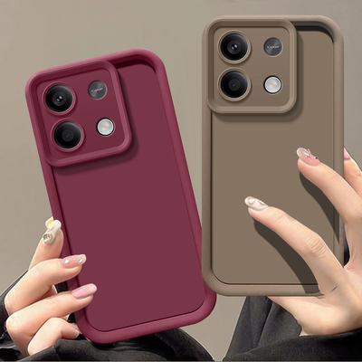 Candy Solid Color Shell für Xiaomi 14T Pro 13T Poco X7 F6 X6 X5 Pro Redmi Note 14 Pro 13 12 11 Pro Weiche Silikon Slim Case Cover