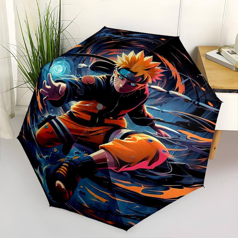 1pc Anime Character Uzumaki Naruto Automatic Opening and Closing Umbrella - Suitable for Various Occasions, Outdoor Activities, Lightweight and D