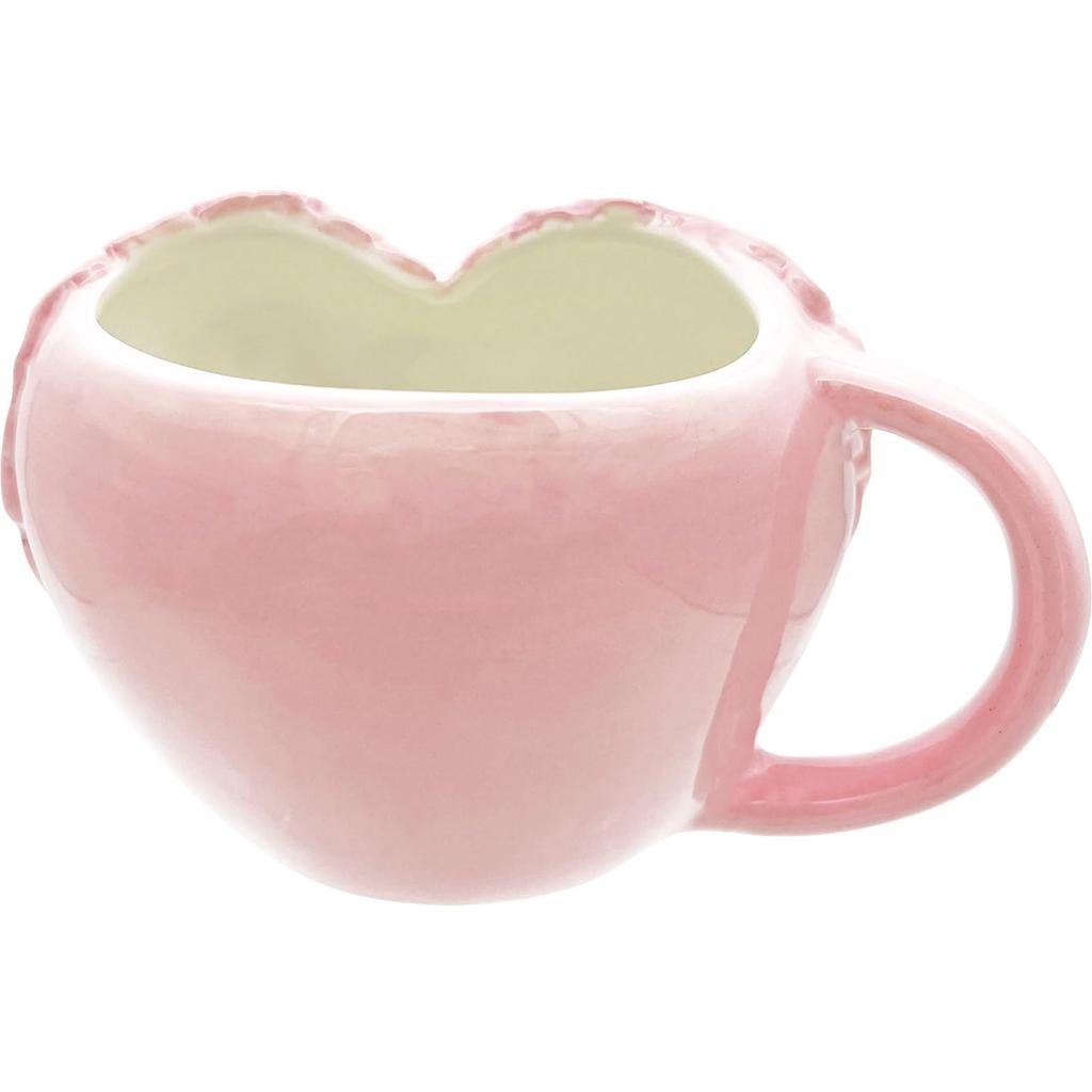 Disney the 3D Mug with Hug Heart 12 x 9 230 SAN4851 "Winnie Pooh" Design, Pink, Approx. cm, ml,