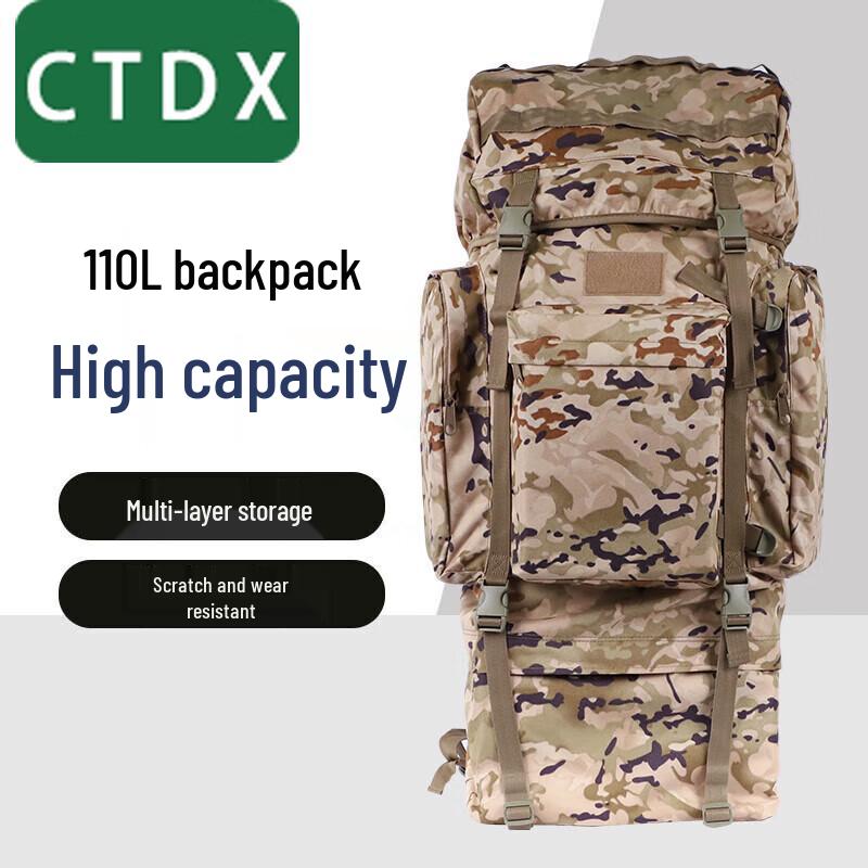 CTDX 110L Outdoor Tactical Camouflage Backpack