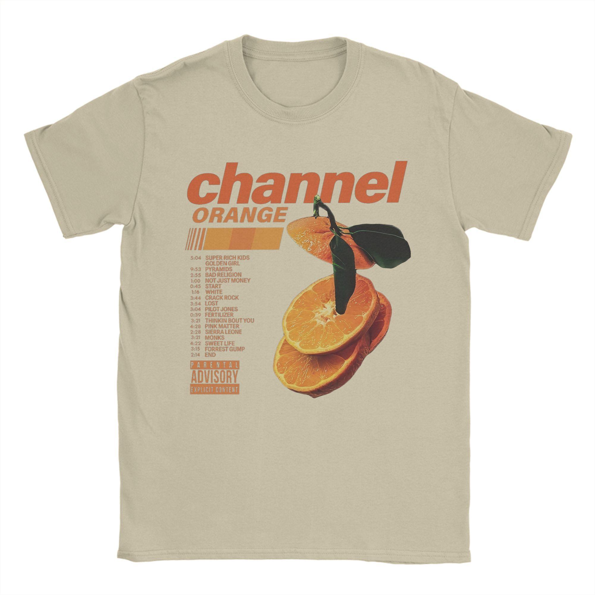 

Channel Orange Frank Oceans T-Shirts for Men Vintage Pure Cotton Tee Shirt O Neck Short Sleeve T Shirt Graphic Clothing 4XL