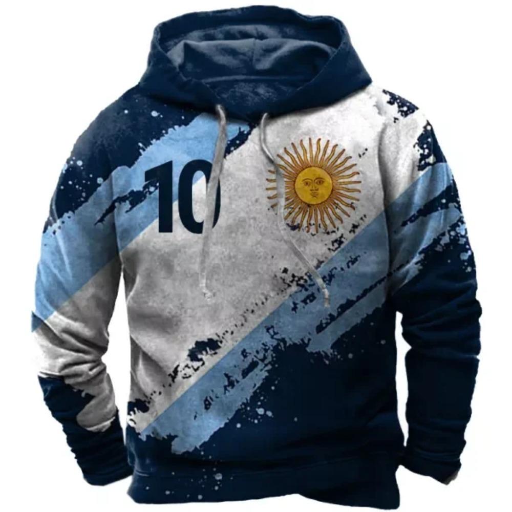 

3d Printing Argentina Sports Flag Unique Men s/women s Argentina National Emblem Casual Streetwear Hoodie/zip Up/sweatshirt S
