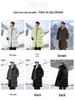 Men's Mid-Length Cotton Padded Jacket - Thickened Winter Coat for 2025 Season