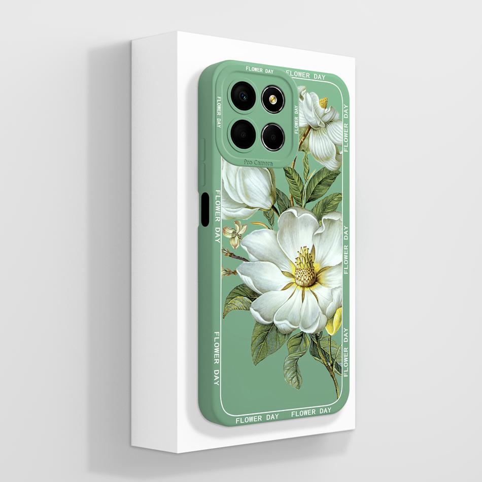 For Honor X8 X8A Case Creative Anime All Body Upgrade Soft Liquid Silicone Mobile Back Cover For Huawei Honor X 8 5G Protectors