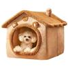 Indoor Warm Dog House Soft Pet Bed Tent House Dog Kennel Cat Bed Removable and Washable Cushion Suitable Four Season Universal
