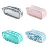 Multifunctional Pen Bag Waterproof Large Capacity Pencil Case Zippered Pencil Pouches Travel Toiletries Bag Cosmetic Bag