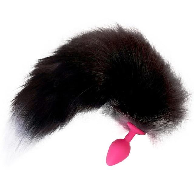 Fox Tail Silicone Anal Plug Jewelry Dildo Vibrator Sex Toys for Woman Prostate Massager Butt Plug