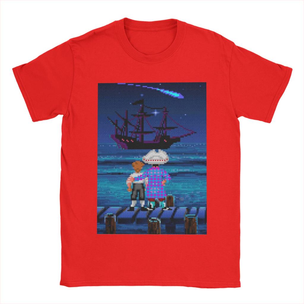 Monkey Island Guybrush and Stan Tee Shirt for Men Women Fashion T Shirts  100% Cotton Clothing