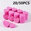 20/50Pcs Heart Shape Sponge Nail File Double Side Buffer Buffing Sanding Nail Pedicure Tool Gel Polish Manicure Nail Accessories