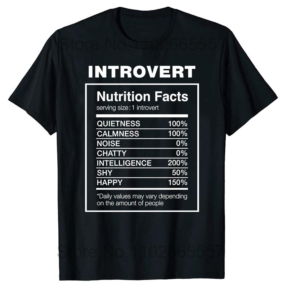Introvertní Logo Tričko Vtipné Humor Introvert Vtipná Trička Léto Bavlna Streetwear Humor Citáty Vánoční Dárky Tričko
