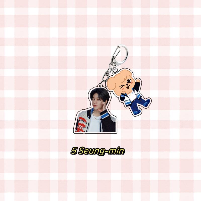 Cartoon Skzoo Acrylic Double-Sided Keychain Acrylic Keychain Accessories Couple Souvenirs Anime Peripheral Gifts