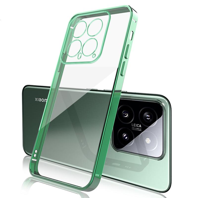 Luksusowe Etui Platerowane Do Xiaomi Mi 14 13 13T 12 12X 12T 11 11T Pro Lite 5g Przezroczyste Silikonowe Miękkie Odporne Na Wstrząsy Pokrowiec Ultra Cienki