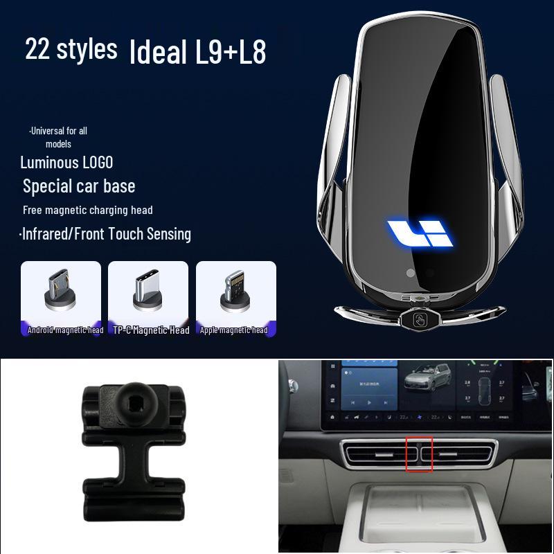 

ONE/L9+L8 Magnetic Wireless Fast Charging Car Phone Holder for Air Vent Navigation