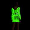 Luminous jumpsuits, fishing nets, stockings, battle suits, night outdoor one-piece women's flavor raw split ends, nude feeling, reflective