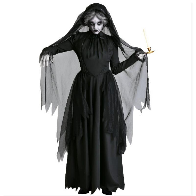 Halloween Dark Witch Horror Demon Vampire Witch Cosplay Stage Costume