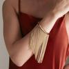 Zinc Zinc Alloy Tassels Armband Exquisite Open Upper Arm Chain Jewelry Fringe Arm Cuff Bangle  Girls