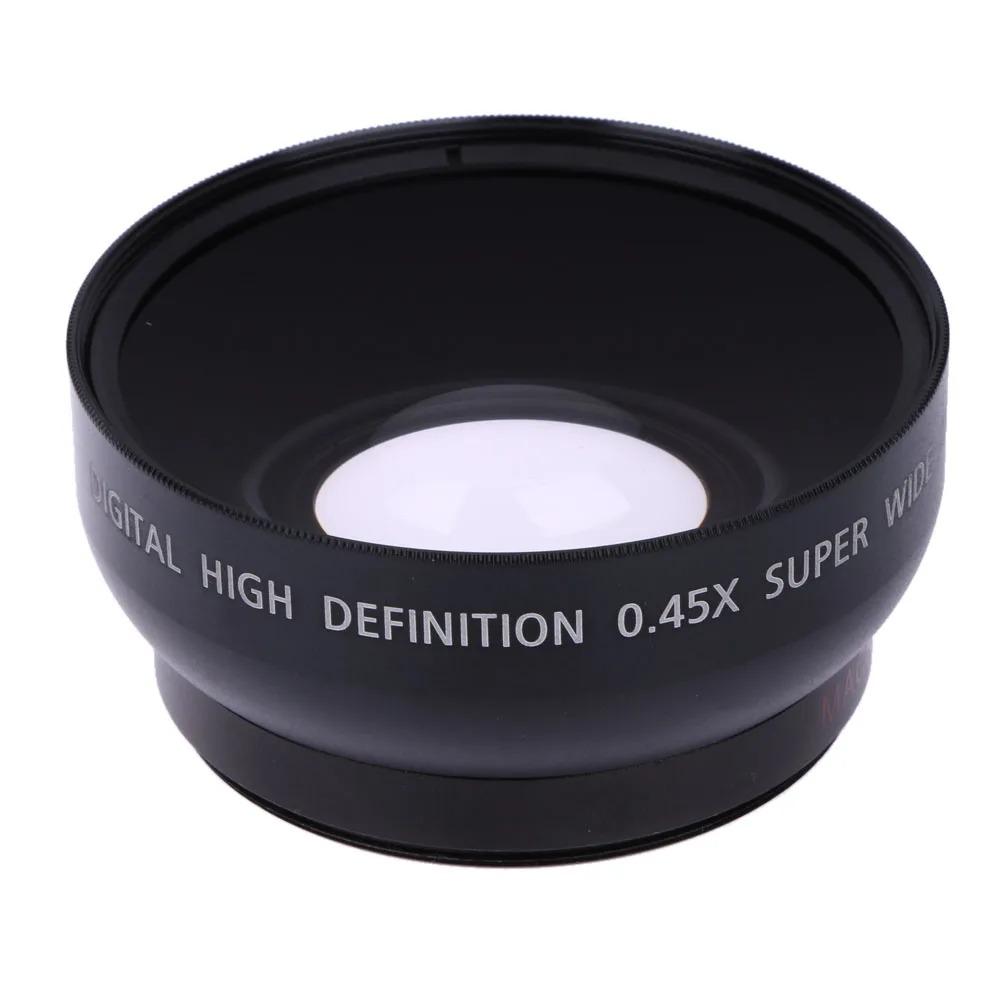 52mm 0.45x Fisheye Wide Angle Macro Lens Infrared Compatible High Definition Lens For Nikon 18-55mm 55-200mm 50mm 1.4 50mm