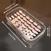 Three-Fold Press-On Transparent Nail Display Rack Plastic Nail Storage Box Organizer For False Nails Display