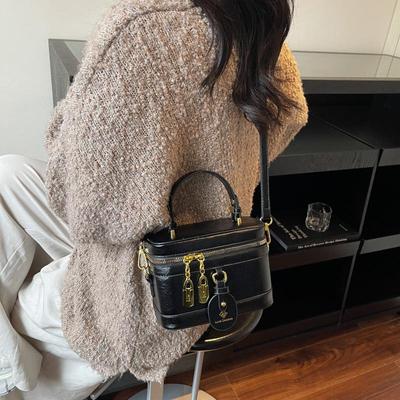 High-End Retro Damen Box Umhänge- & Handtasche - Frühling/Sommer 2025 Vielseitige Make-up-Tasche