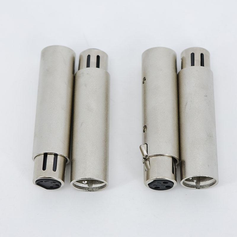 Metal 3Pin XLR male To 5Pin female Converter Audio Lighting power Adapter 3Pin female To 5Pin male Connector Stage Theatre Light