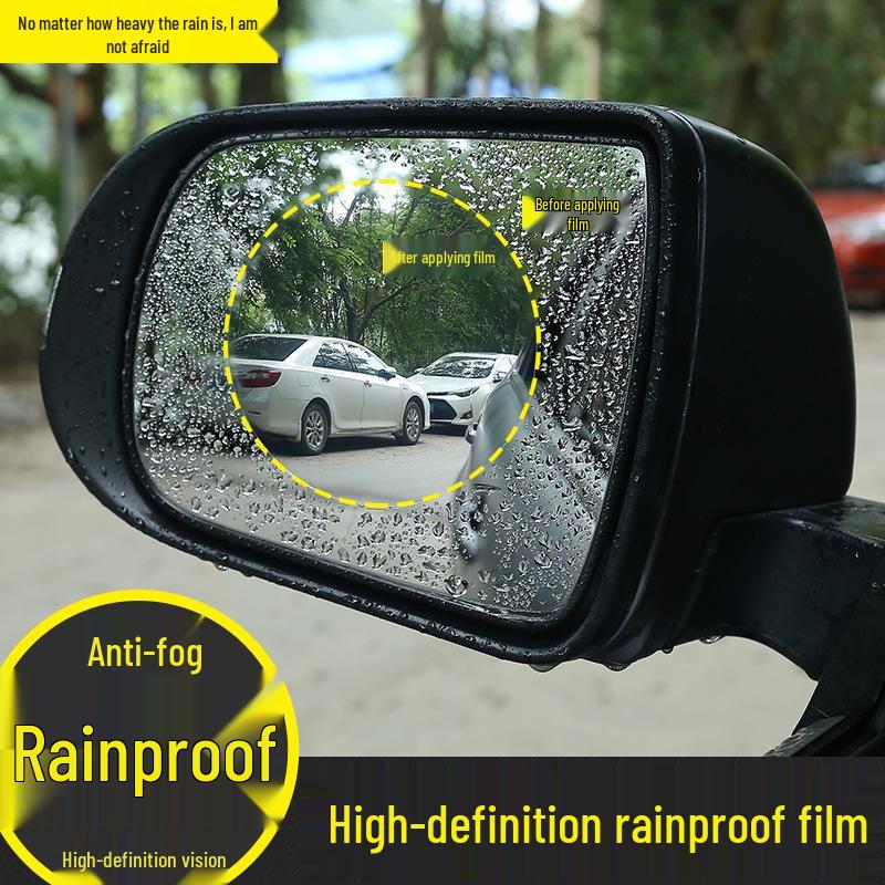 Universal Hydrophobic Anti-Fog Rearview Mirror Film