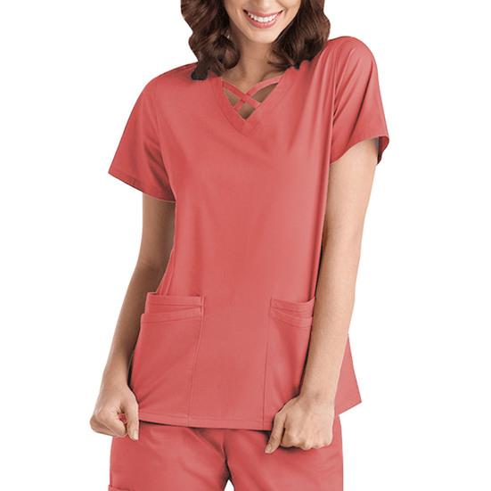 2 stk/sett Unisex sykehusuniformsett V-hals kortermede lommer Topper Elastiske midjebuksesett Hurtigtørkende sykehus tannpleie scrubs uniformer