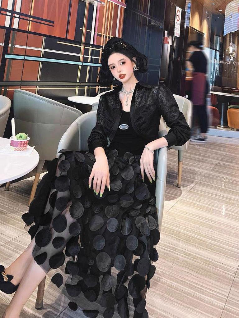 2026 High Waist Floral Mesh A-Line Fairy Skirt for Women