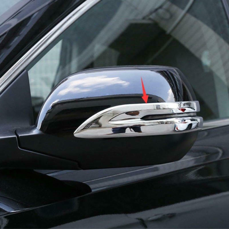 2Pcs Chrome Rearview Side Mirror Stripe Cover Trim For Honda CR-V CRV 2017--M53K