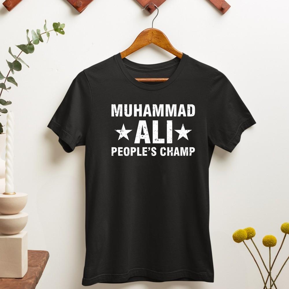 Мухаммед Али Народный Чемпион ALI Футболка Легенда Бокса Величайший Чемпион Боксер T Унисекс Футболка S