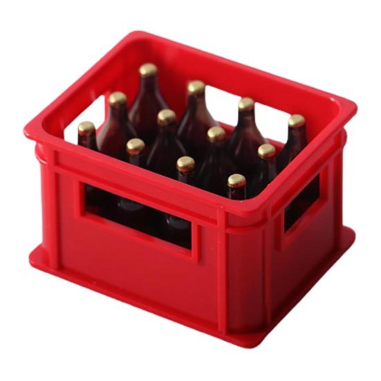 

Легко переносить смолу Ingenious 1:12 Небьющихся имитационных моделей пивных коробок для напитков красный