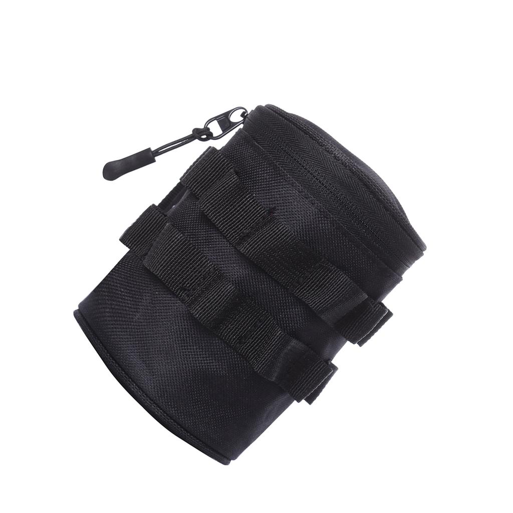 Outdoor Travel Water Bottle Storage Bag Holder Hiking Camping Portable Water Cup Carrier Black S