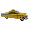 KiNSMART 1957 Chevrolet Bel Air Coupe Classic Taxi Cab Scale Diecast Metal Model Toy Car 5-Inch 140
