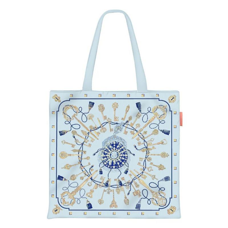 Printed Canvas Bag Women's Hand Bag Large Capacity Student Tutoring Shoulder Bag