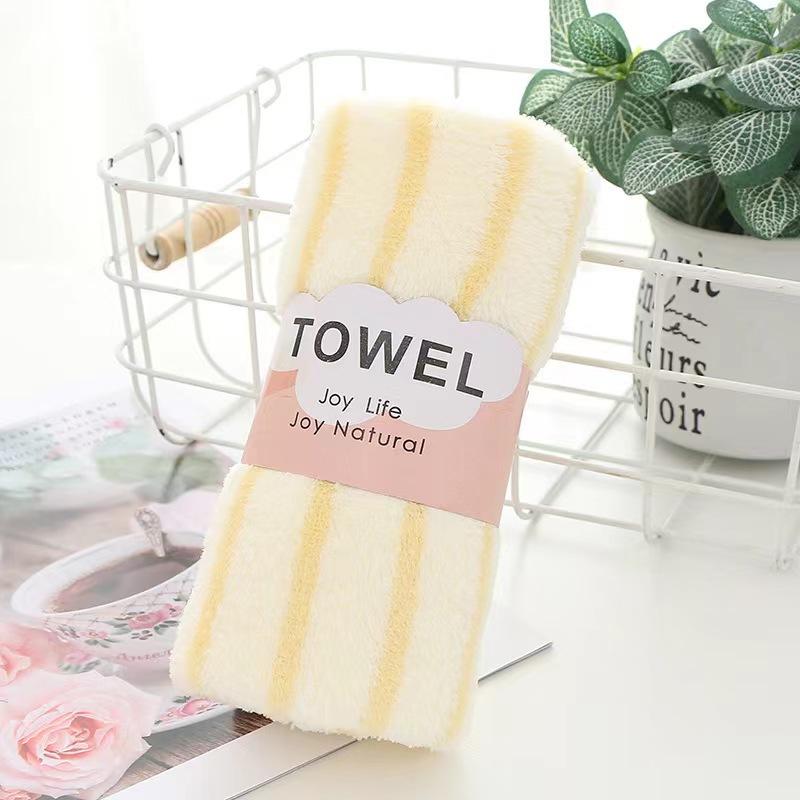 [5 packs of single 30 * 60cm] High-density coral fleece towels are soft and absorb water without shedding hair