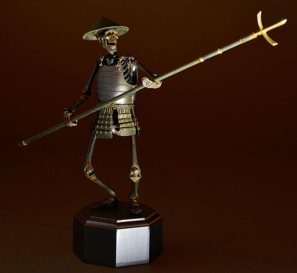 Takeya-style Articulated Figure: Skeleton Warrior (Rust-finished), Approx. 150mm, PVC & ABS, Painted, Movable Figure, KT-009